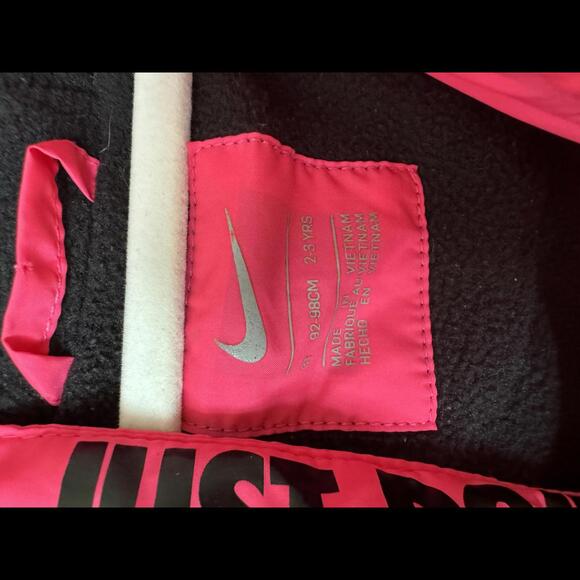 Nike Hot Pink Puffer Coat Size 3T - Picture 3 of 3